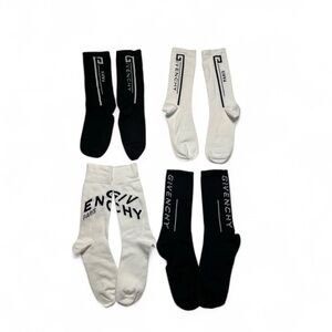 Givenchy Monochrome Logo Socks Collection